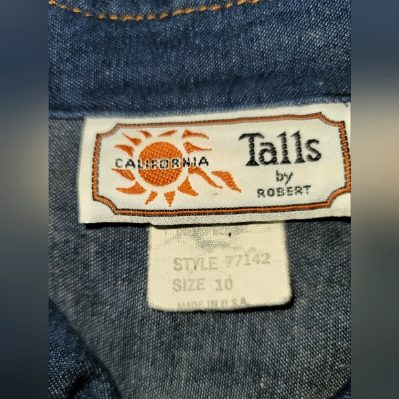 California Talls button front denim  Sz 10 🇺🇸 - Picture 14 of 15